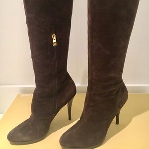 Michaels Kors Suede Heel Boots